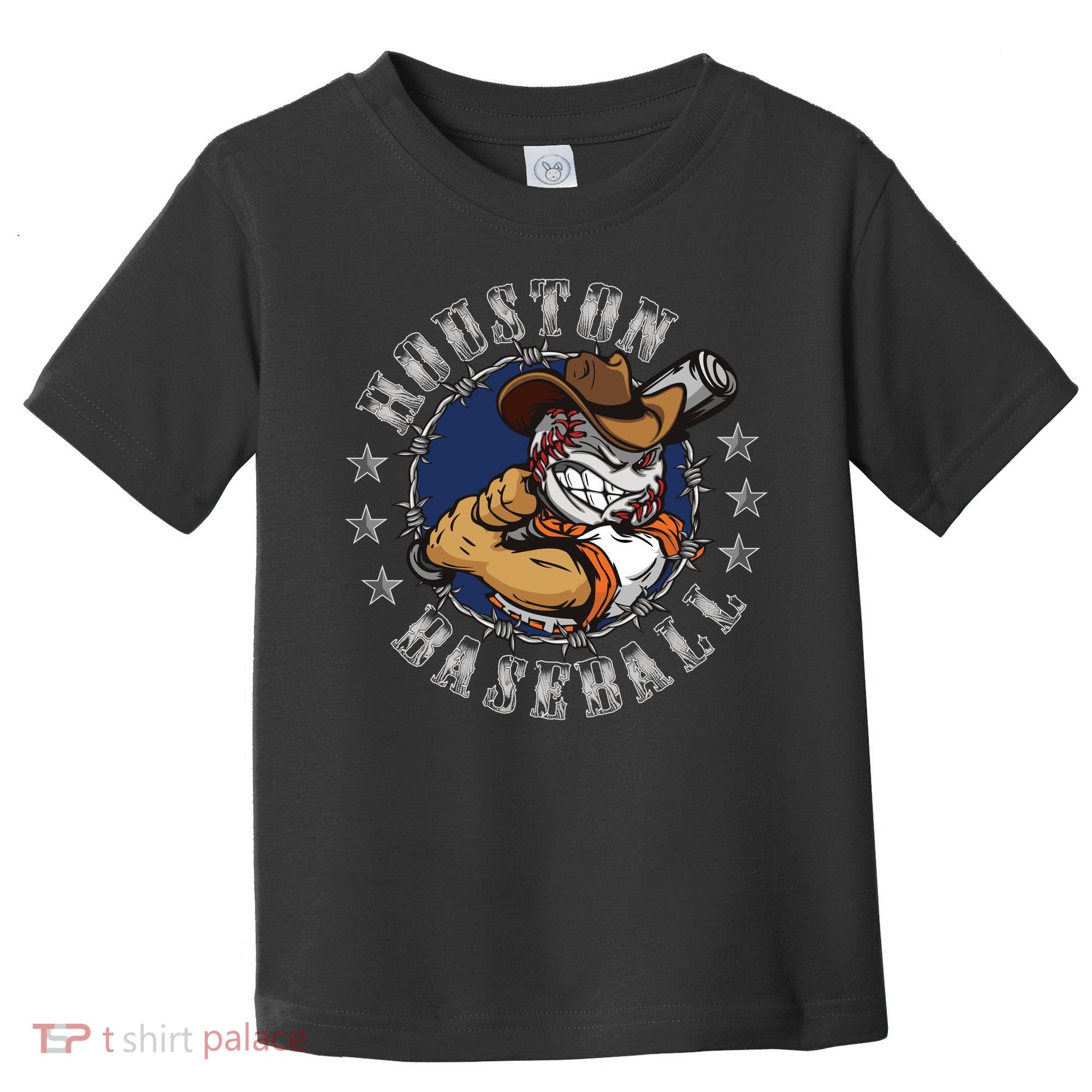 Houston Baseball Cartoon Toddler T-Shirt