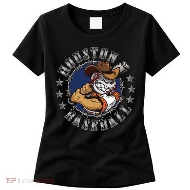 Houston Baseball Cartoon Women's T-Shirt