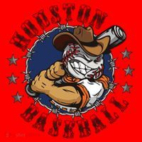 Houston Baseball Cartoon Santa Hat thumb 1