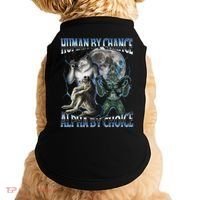 Human By Chance Alpha By Choice Cool Weird Alpha Wolf Meme Gift Doggie Tank thumb 0