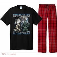 Human By Chance Alpha By Choice Cool Weird Alpha Wolf Meme Gift Pajama Set thumb 0