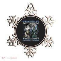 Human By Chance Alpha By Choice Cool Weird Alpha Wolf Meme Gift Ornament thumb 0