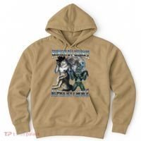 Human By Chance Alpha By Choice Cool Weird Alpha Wolf Meme Gift Hoodie thumb 0