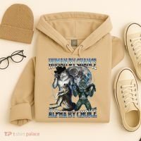 Human By Chance Alpha By Choice Cool Weird Alpha Wolf Meme Gift Hoodie thumb 4