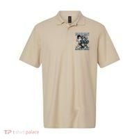 Human By Chance Alpha By Choice Cool Weird Alpha Wolf Meme Gift Polo thumb 0