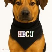 Historically Black College University Student HBCU Made USA-Made Doggie Bandana thumb 1