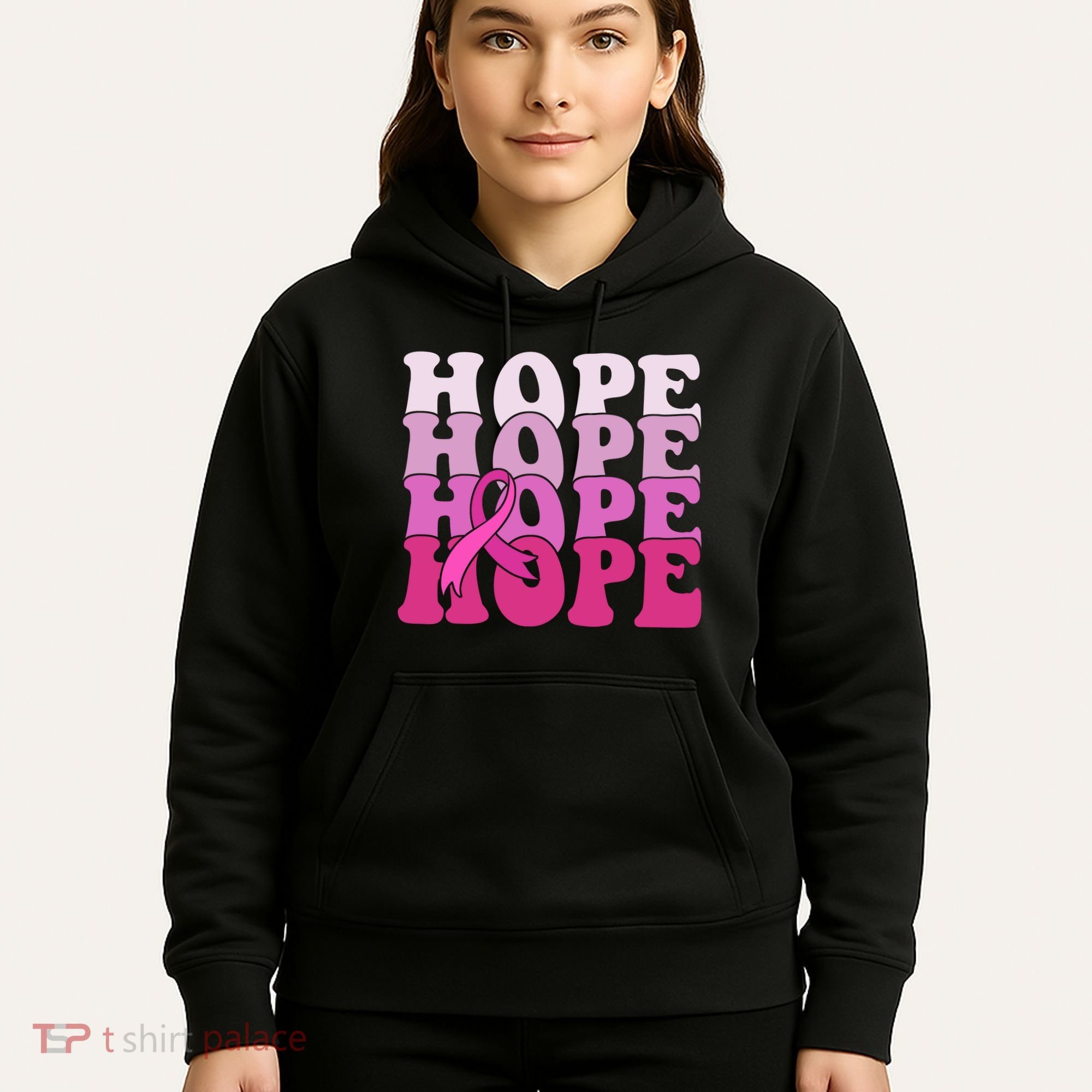 Hope Breast Cancer Awareness Ribbon Hoodie