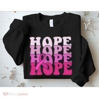 Hope Breast Cancer Awareness Ribbon Sweatshirt thumb 2