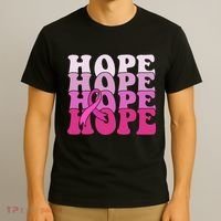Hope Breast Cancer Awareness Ribbon T-Shirt thumb 3