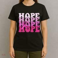 Hope Breast Cancer Awareness Ribbon T-Shirt thumb 4