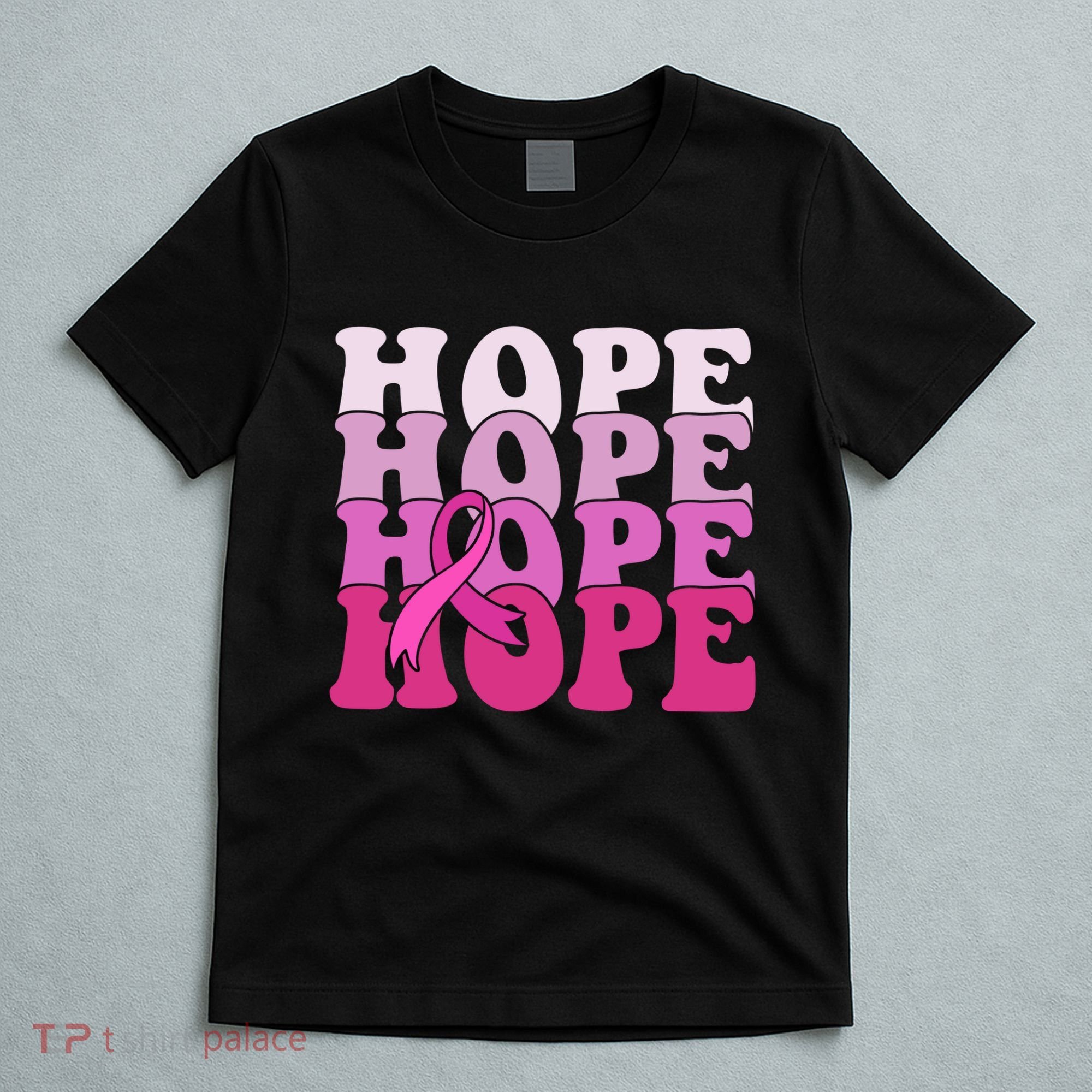Hope Breast Cancer Awareness Ribbon T-Shirt