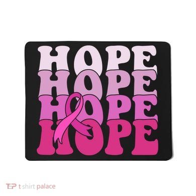 Hope Breast Cancer Awareness Ribbon Mousepad