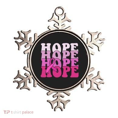 Hope Breast Cancer Awareness Ribbon Ornament