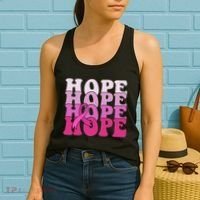 Hope Breast Cancer Awareness Ribbon Women's Tank Top thumb 2