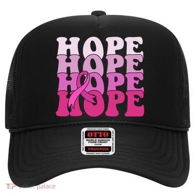 Hope Breast Cancer Awareness Ribbon Hat