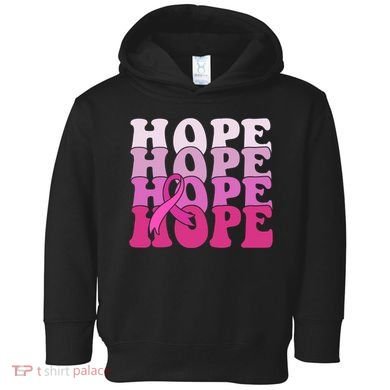Hope Breast Cancer Awareness Ribbon Toddler Hoodie