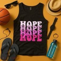 Hope Breast Cancer Awareness Ribbon Tank Top thumb 4