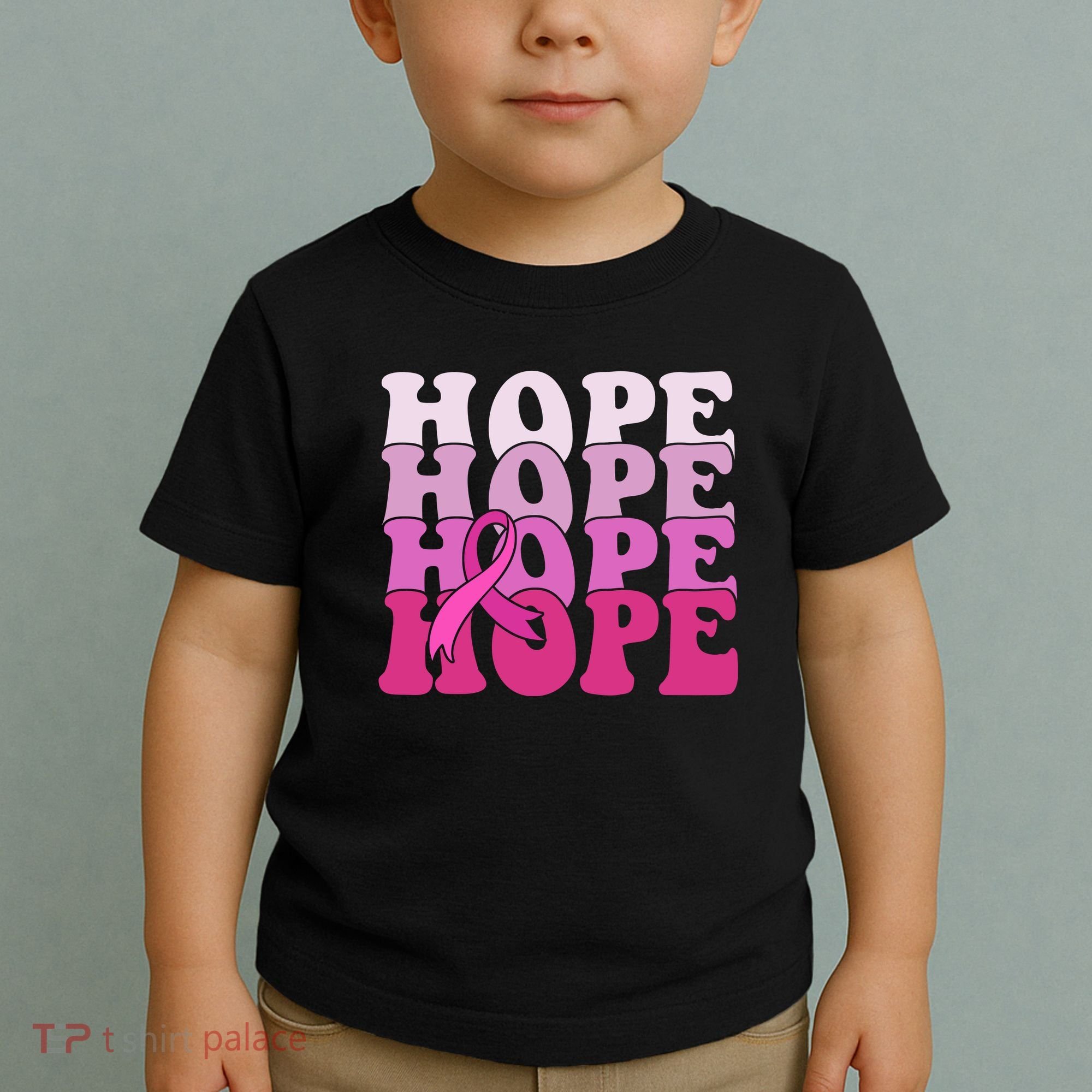 Hope Breast Cancer Awareness Ribbon Toddler T-Shirt