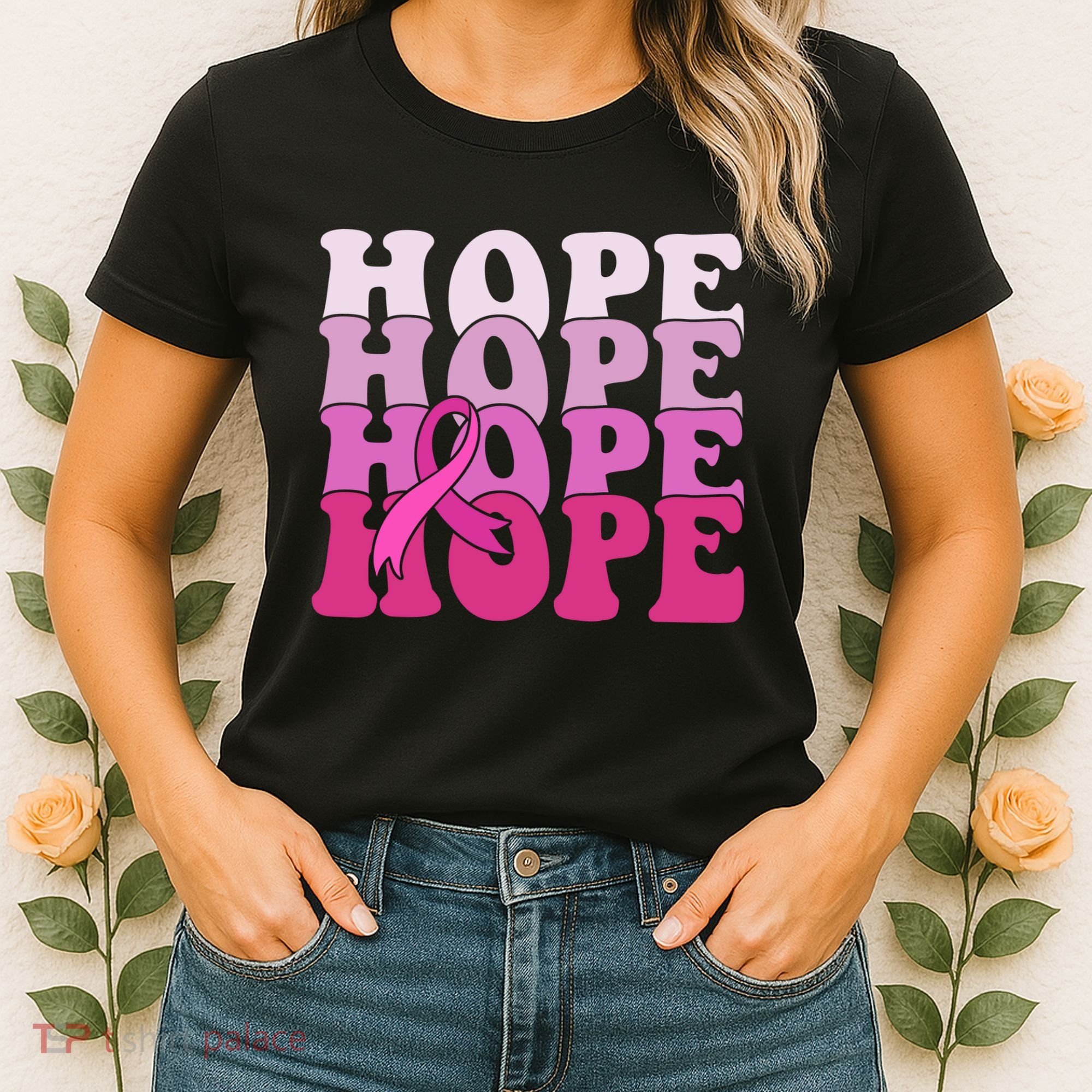 Hope Breast Cancer Awareness Ribbon Women's T-Shirt