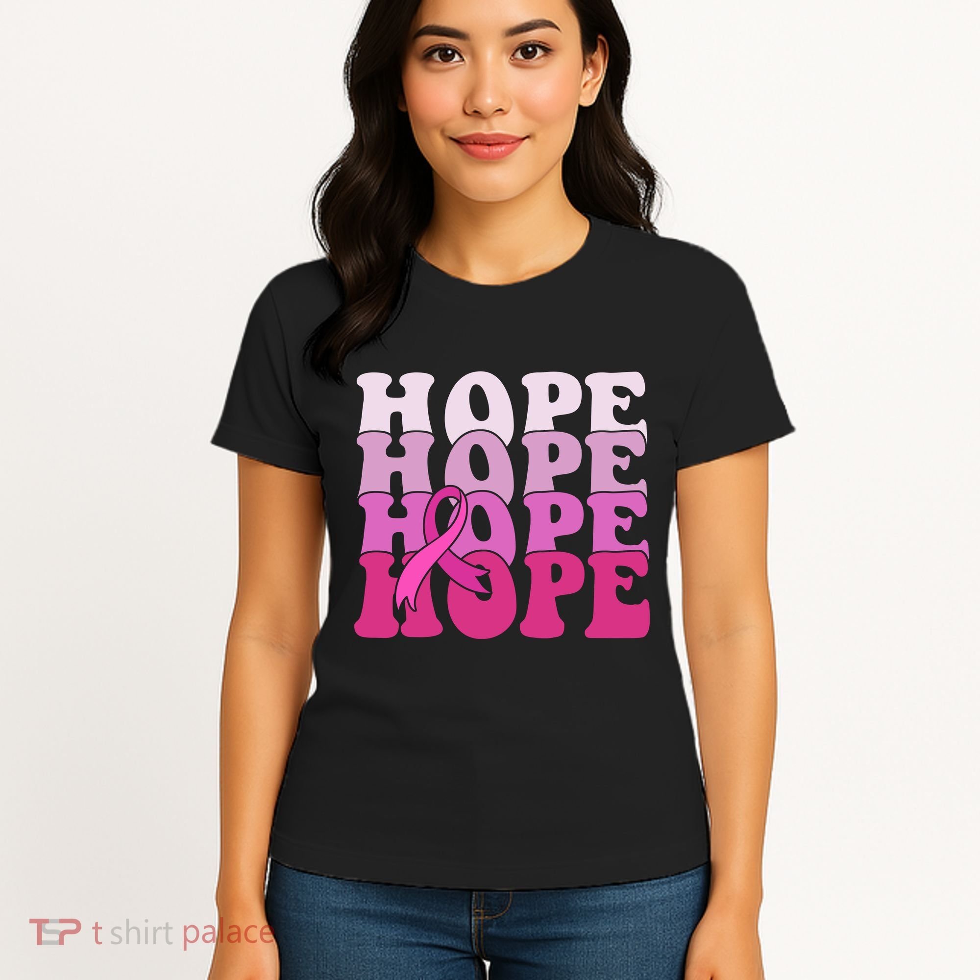 Hope Breast Cancer Awareness Ribbon Women's T-Shirt