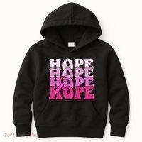 Hope Breast Cancer Awareness Ribbon Kids Hoodie thumb 0