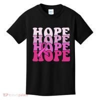Hope Breast Cancer Awareness Ribbon Kids T-Shirt thumb 0