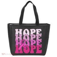 Hope Breast Cancer Awareness Ribbon Tote Bag thumb 0