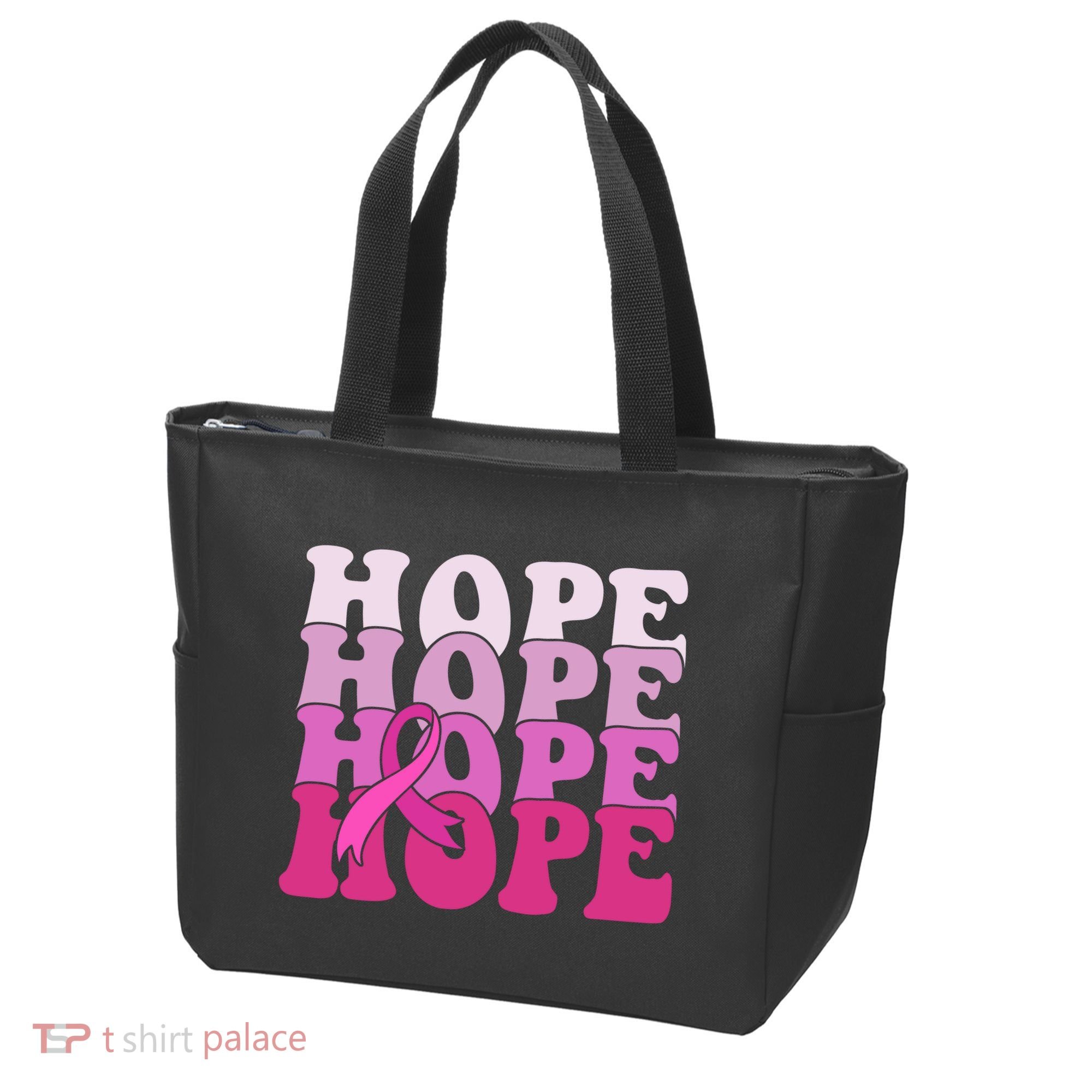 Hope Breast Cancer Awareness Ribbon Tote Bag