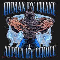 Human By Chance Alpha By Choice Cool Funny Alpha Wolf Meme Doggie Tank thumb 4