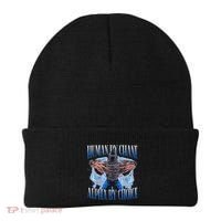 Human By Chance Alpha By Choice Cool Funny Alpha Wolf Meme Beanie thumb 0