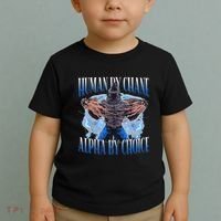 Human By Chance Alpha By Choice Cool Funny Alpha Wolf Meme Toddler T-Shirt thumb 2
