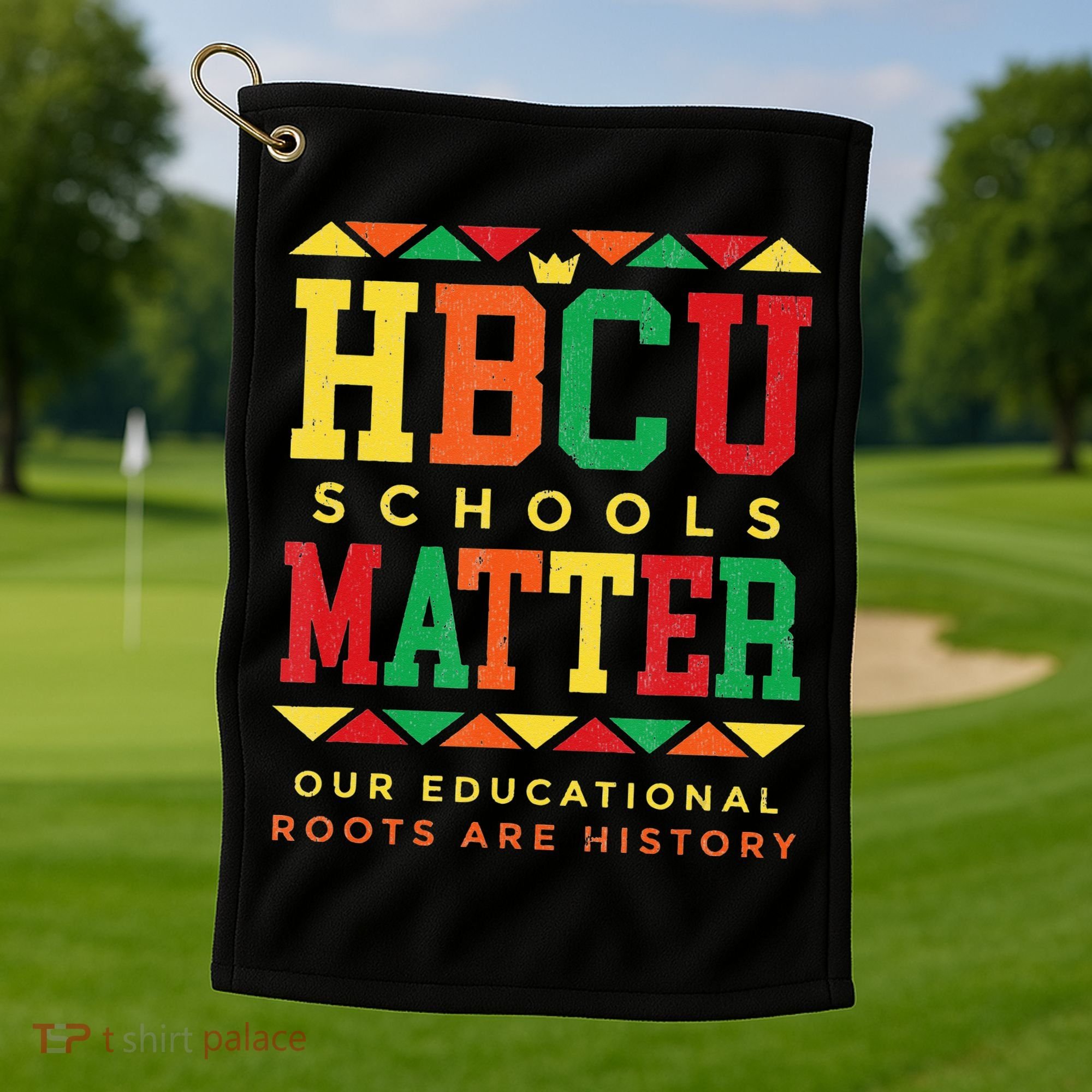 HBCU Black College School Matters African American Student Golf Towel