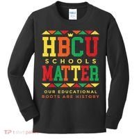 HBCU Black College School Matters African American Student Kids Long Sleeve Shirt thumb 0