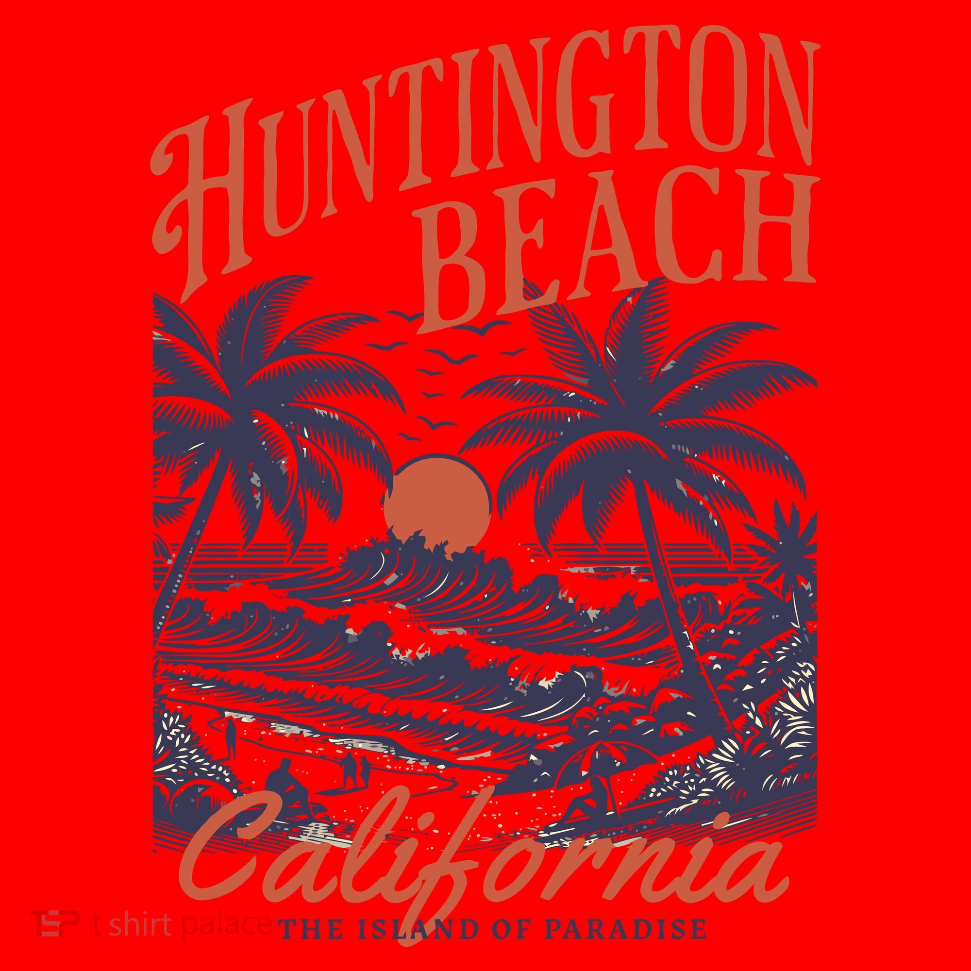 Huntington Beach California Santa Hat