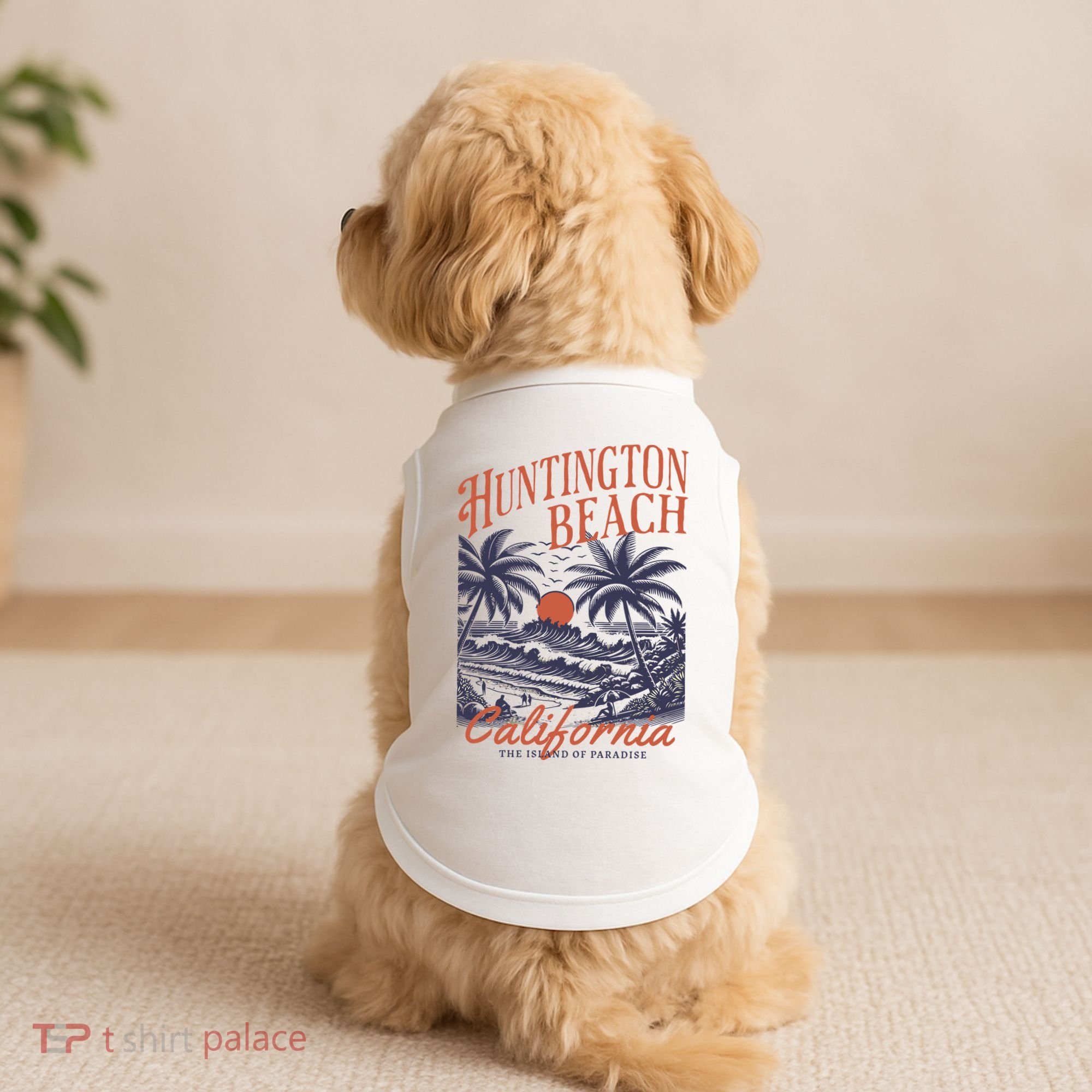 Huntington Beach California Doggie Tank