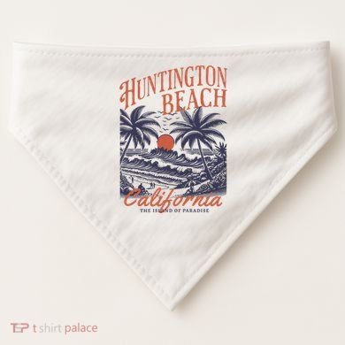 Huntington Beach California USA-Made Doggie Bandana