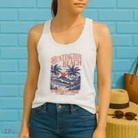 Huntington Beach California Women's Tank Top thumb 2