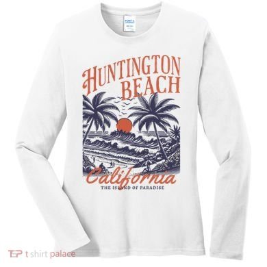 Huntington Beach California Women's Long Sleeve Shirt