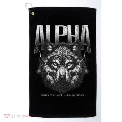 Human By Chance Alpha By Choice Golf Towel