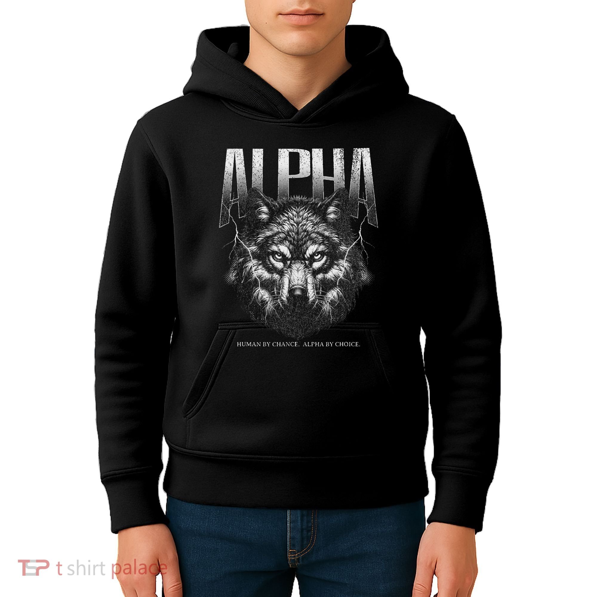 Human By Chance Alpha By Choice Kids Hoodie
