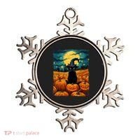 Halloween Black Cat Van Gogh Witch Kawaii Pumpkin Ornament thumb 0