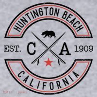 Huntington Beach California Ca Retro Surfer Women's Sweatshirt thumb 2