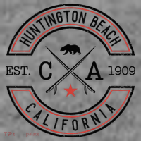 Huntington Beach California Ca Retro Surfer Toddler Hoodie thumb 2
