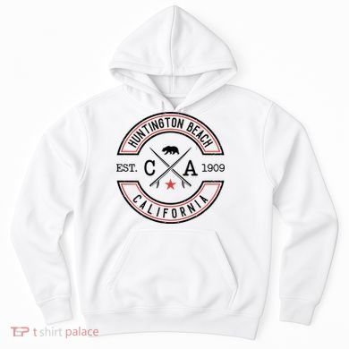 Huntington Beach California Ca Retro Surfer Hoodie