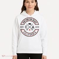 Huntington Beach California Ca Retro Surfer Hoodie thumb 5