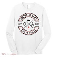 Huntington Beach California Ca Retro Surfer Long Sleeve Shirt thumb 0