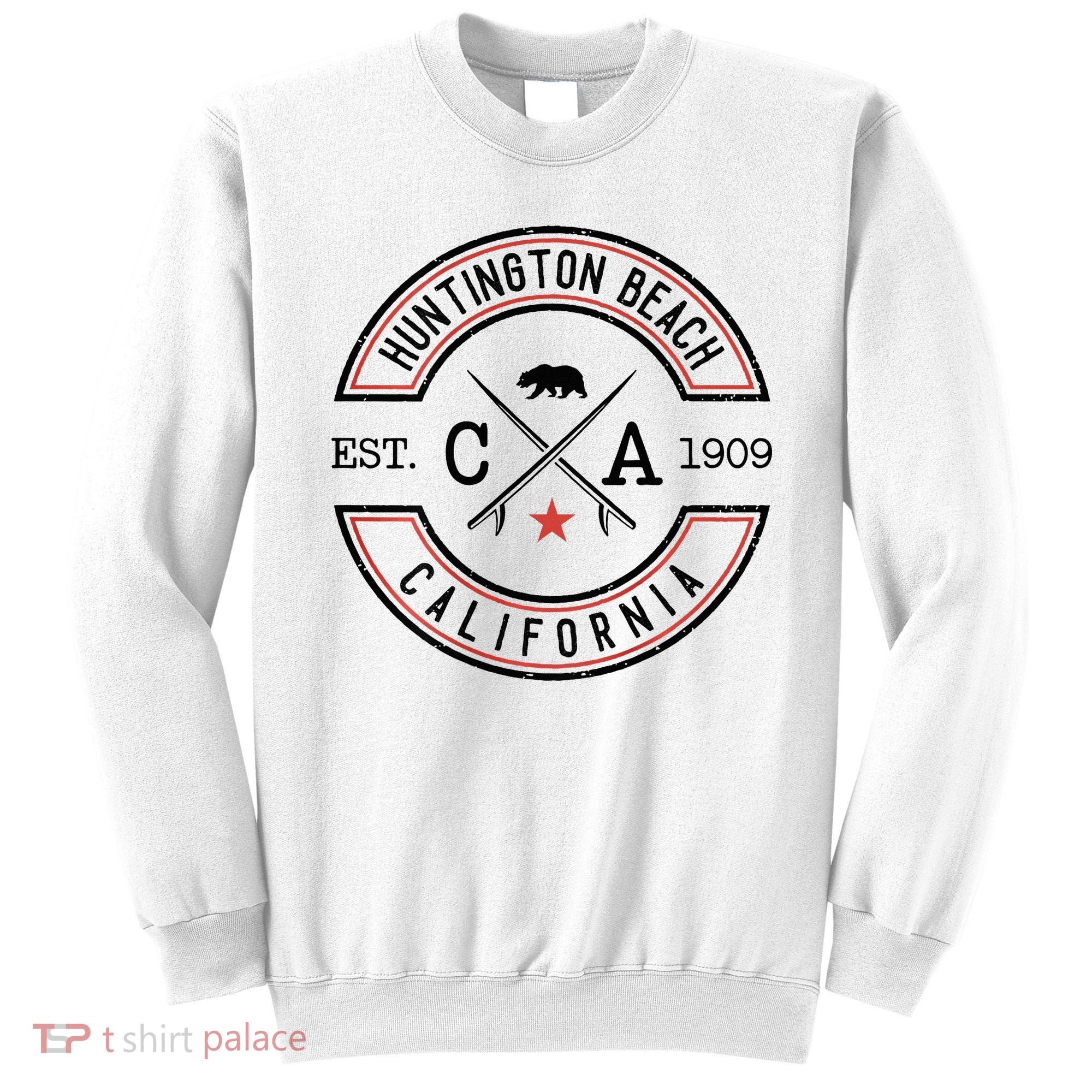 Huntington Beach California Ca Retro Surfer Sweatshirt
