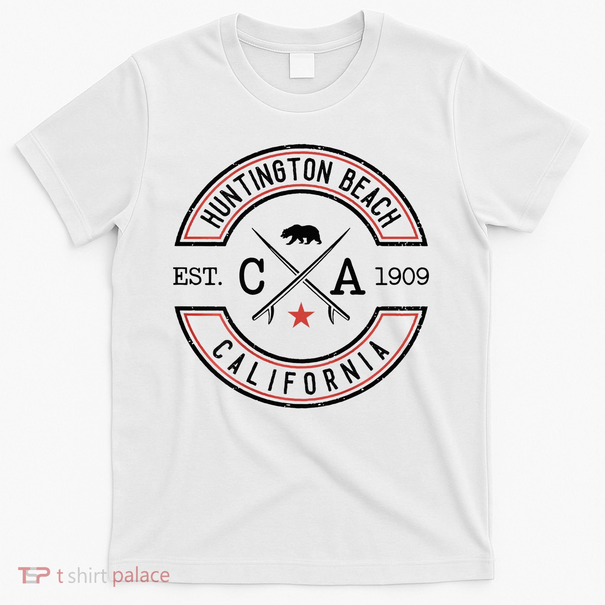 Huntington Beach California Ca Retro Surfer T-Shirt