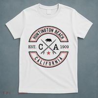 Huntington Beach California Ca Retro Surfer T-Shirt thumb 5