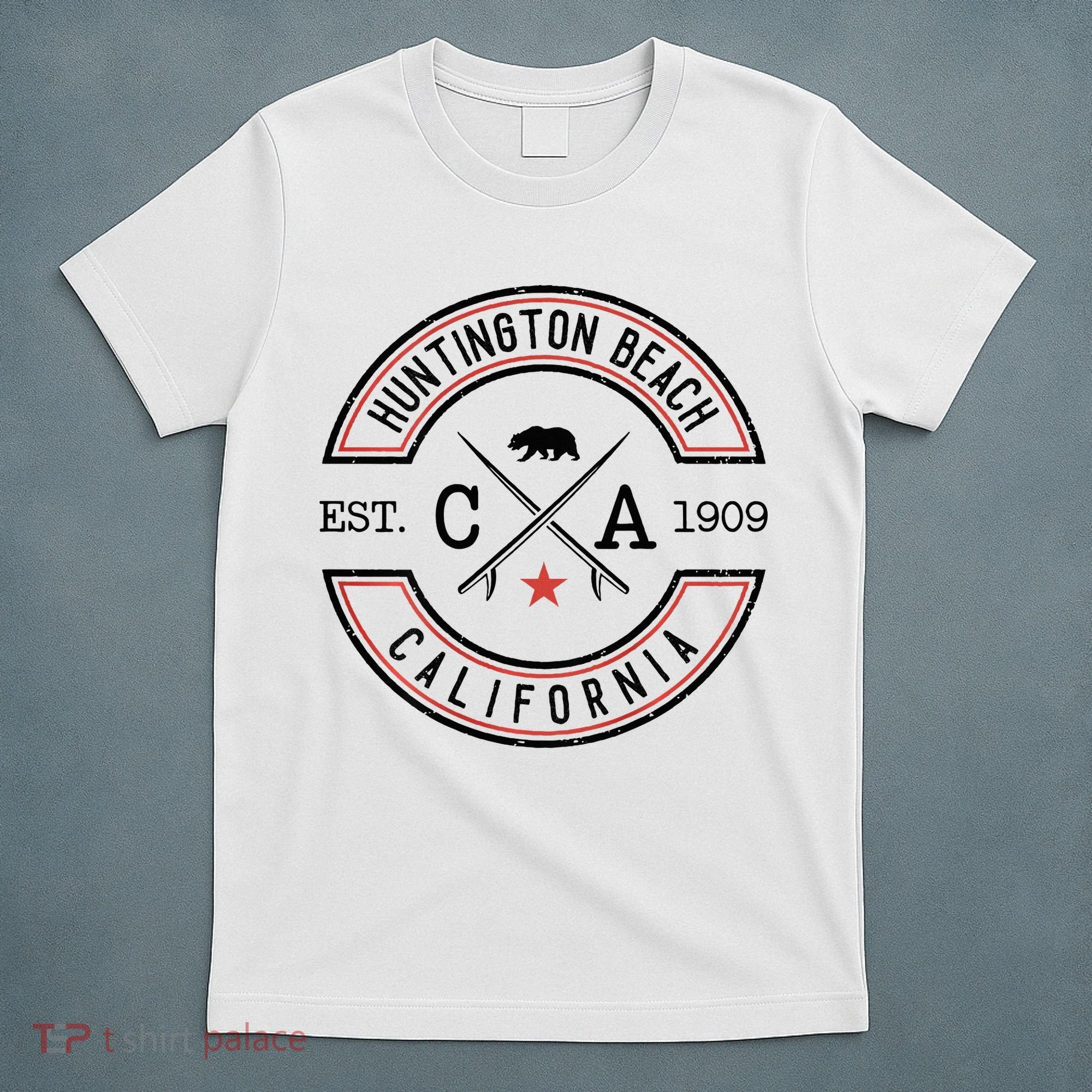Huntington Beach California Ca Retro Surfer T-Shirt